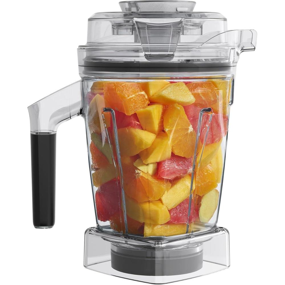 imageVitamix 48Ounce Blender Container with SELFDETECT DishwasherSafe BPAFree Container LaserCut StainlessSteel Blades Tamper Included Compatible with All FullSize Vitamix BlendersClear
