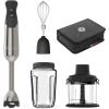 imageVitamix 5Speed Immersion Blender 5Piece Bundle 625Watt Motor OneHanded Operation 5 ft cord includes MiniChopper Blending Jar Whisk Attachment ampamp Storage Case Stainless SteelBlack