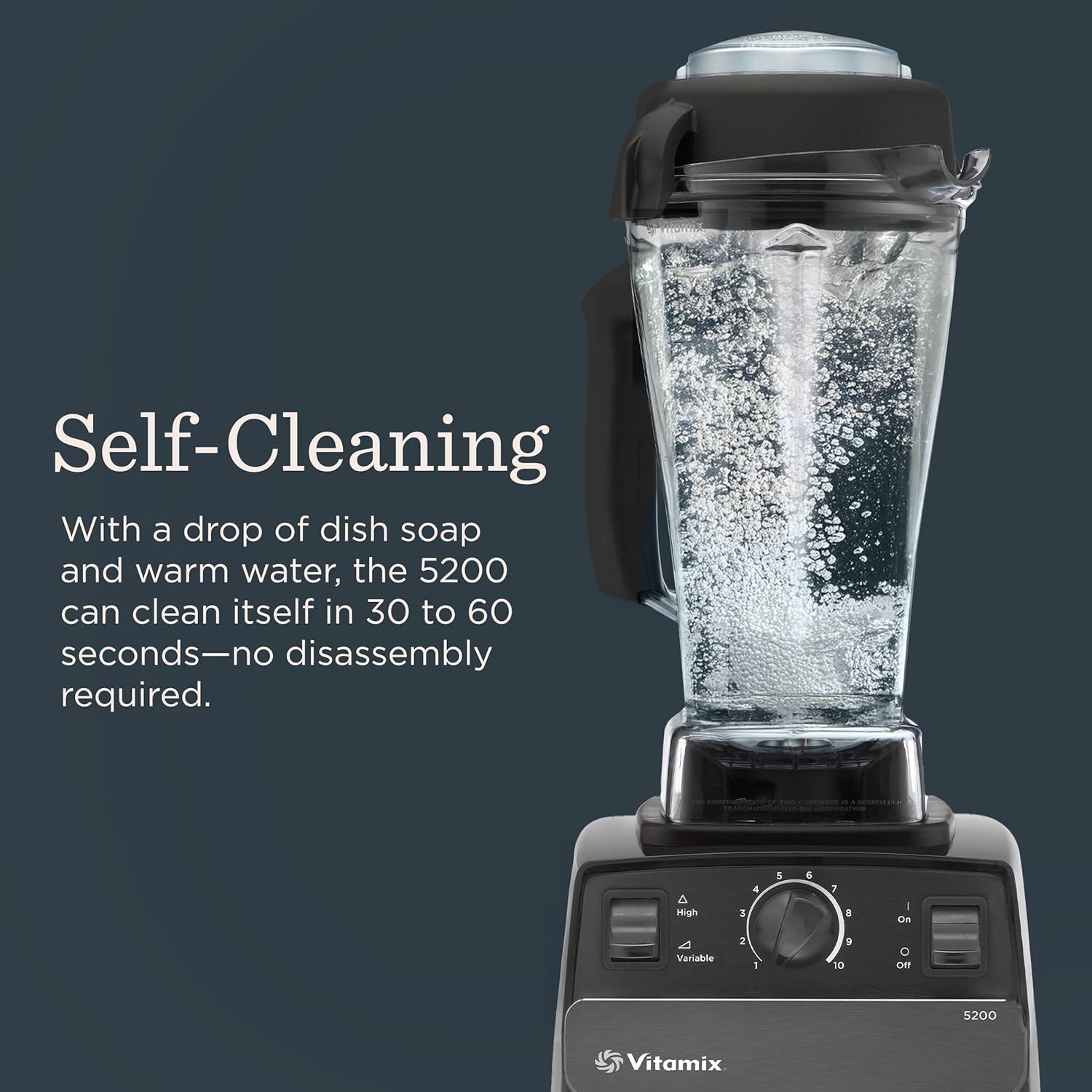 imageVitamix 5200 Blender ProfessionalGrade Blender for Smoothies Soups Ice Cream and More StainlessSteel Blades SelfCleaning Kitchen Appliance 64 Oz Container BlackBlack