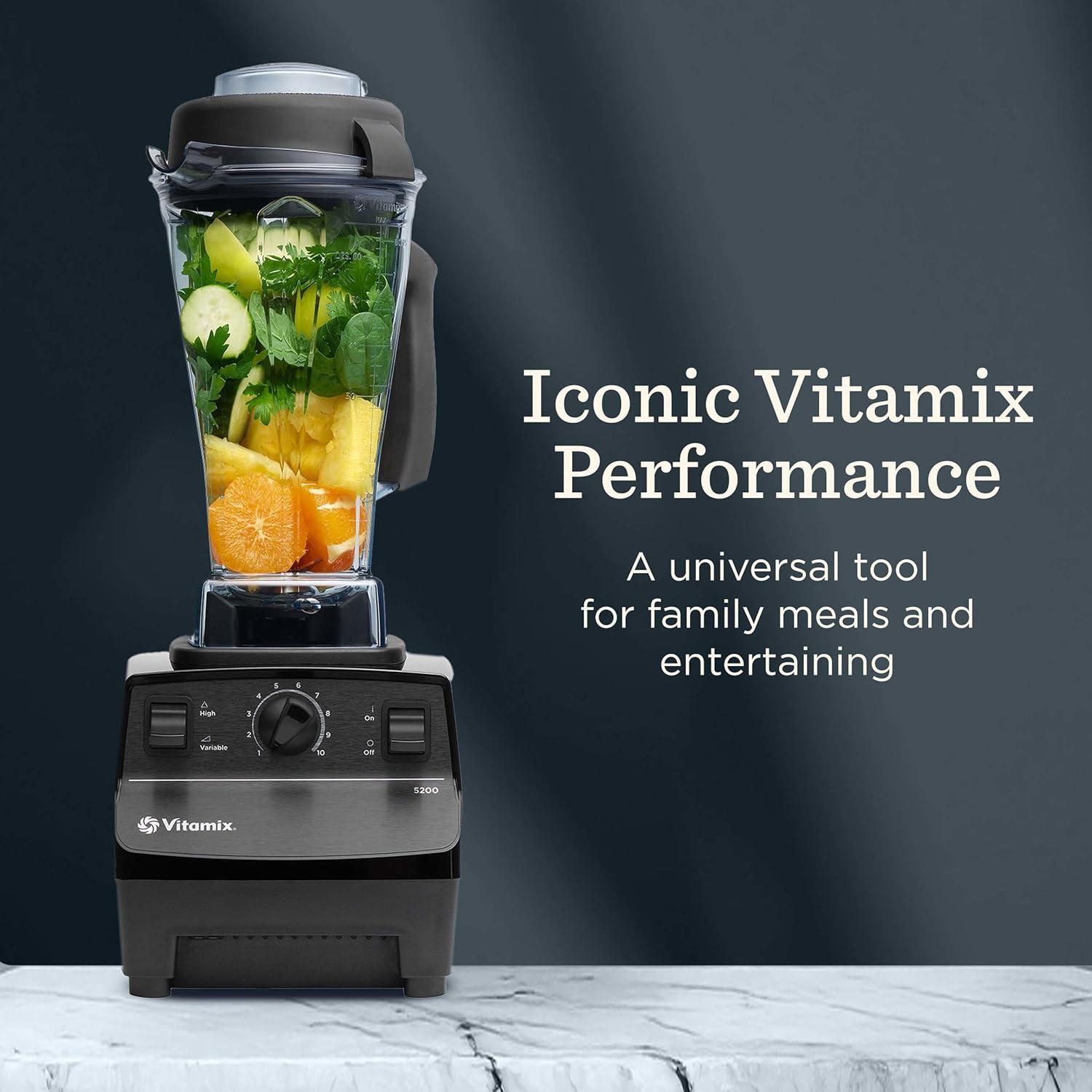 imageVitamix 5200 Blender ProfessionalGrade Blender for Smoothies Soups Ice Cream and More StainlessSteel Blades SelfCleaning Kitchen Appliance 64 Oz Container BlackBlack
