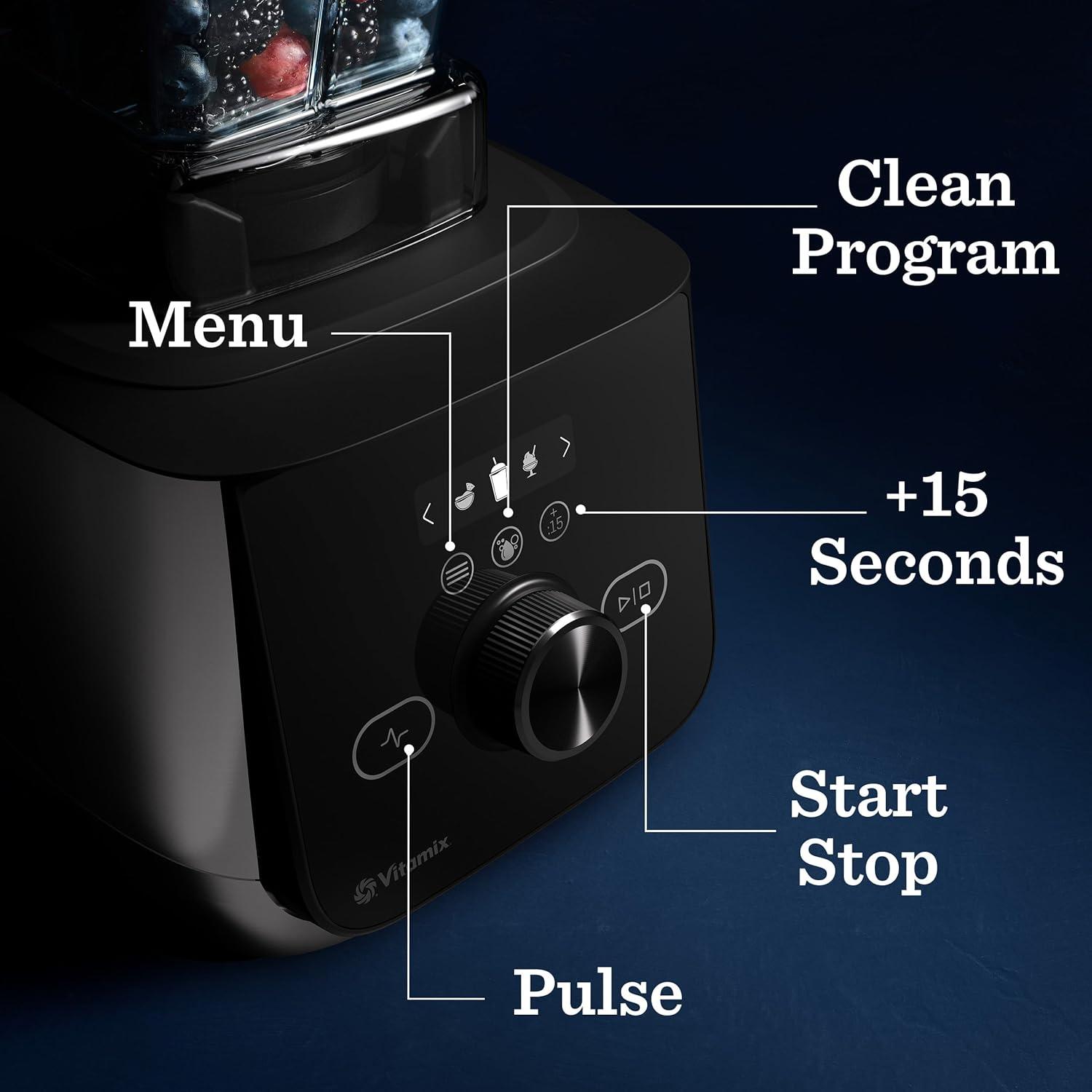 imageVitamix Ascent X4 Gourmet SmartPrep Kitchen System ProfessionalGrade Blender StainlessSteel Blades 12Cup Food Processor Attachment with 4 Discs 48 Oz Blender Container Black