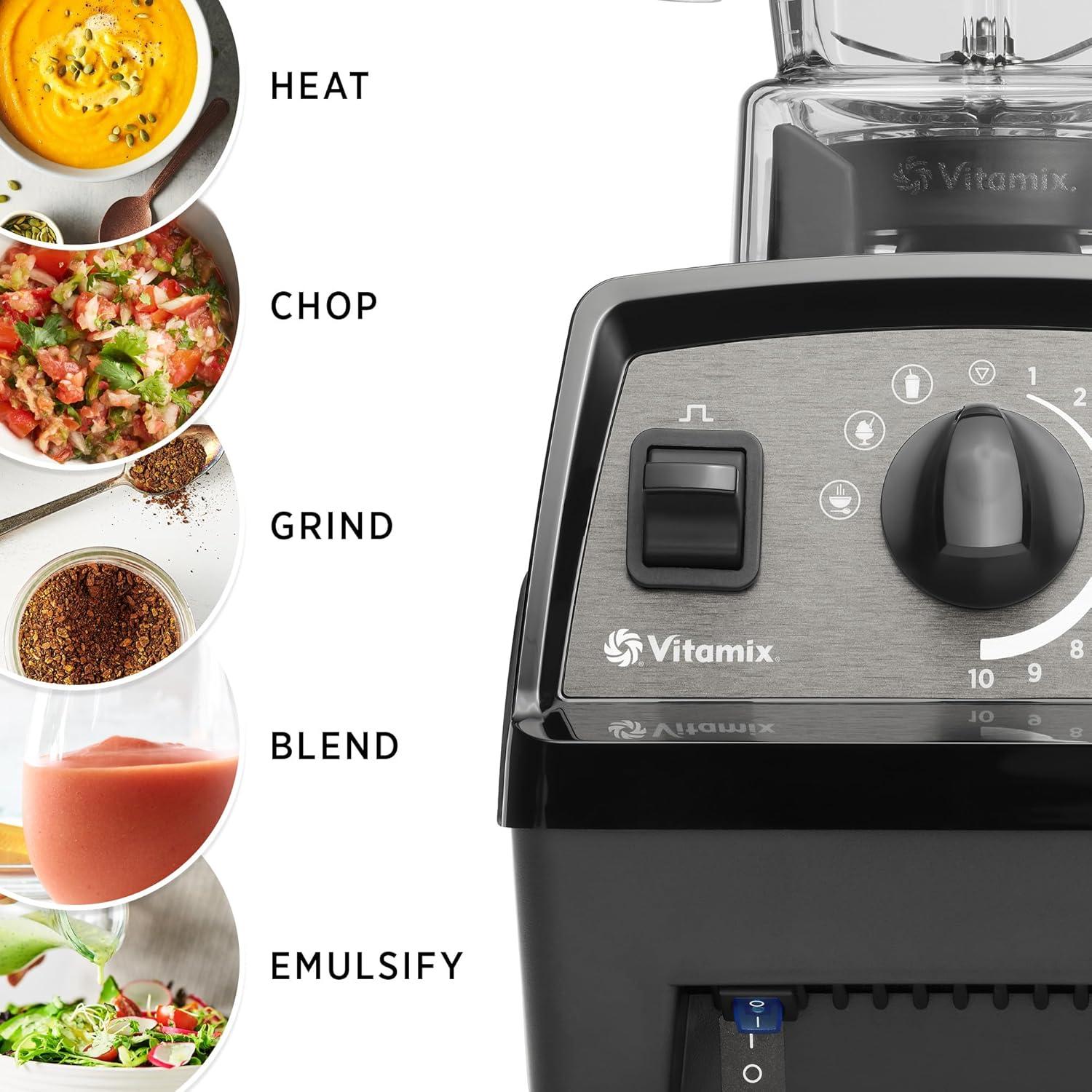 imageVitamix Propel 510 Blender with Simply Smoothies Cookbook 3 Preset Blending Programs ProfessionalGrade 48oz Container SlateBlack