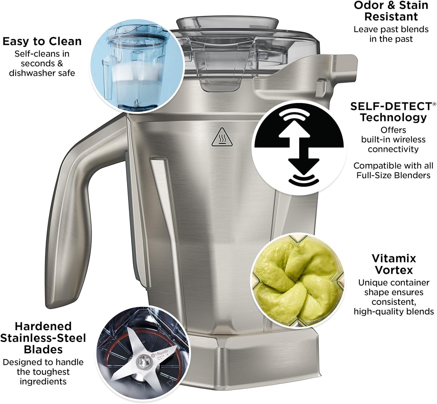imageVitamix Propel Series 750 Blender Stainless Steel Container Four Blending Programs SelfCleaning Program ProfessionalGrade Blender for Smoothies Soups and More StainlessSteel Blades Black