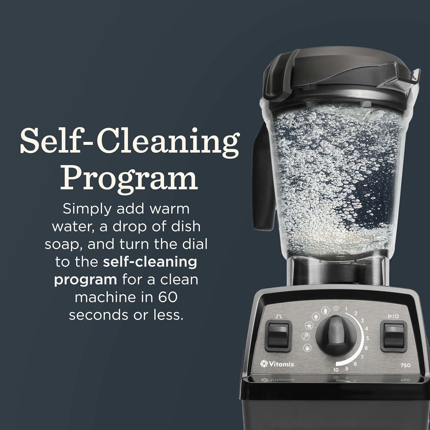 imageVitamix Propel Series 750 Blender with Four Blending Programs SelfCleaning Program ProfessionalGrade Blender for Smoothies Soups and More StainlessSteel Blades 64 Oz Container SlateBlack