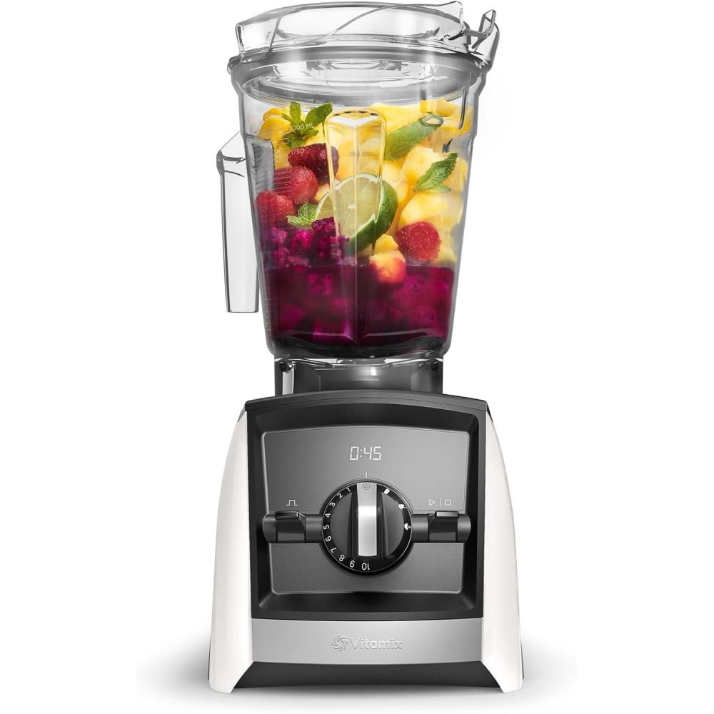 imageVitamix A2500 Ascent Series Smart Blender ProfessionalGrade 64 oz LowProfile Container Slate RenewedWhite