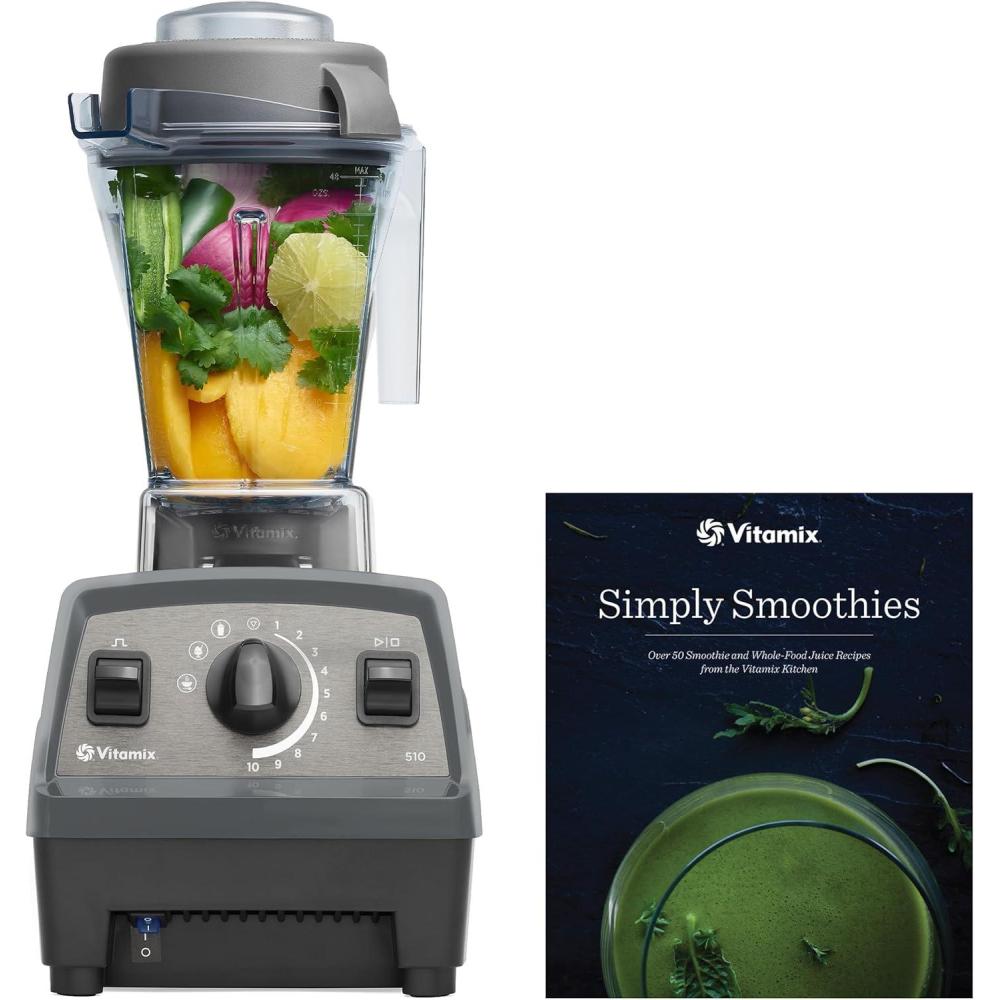 imageVitamix Propel 510 Blender with Simply Smoothies Cookbook 3 Preset Blending Programs ProfessionalGrade 48oz Container SlateSlate