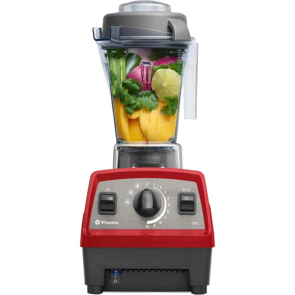 imageVitamix Propel Series 510 Blender with Three Blending Programs ProfessionalGrade Blender for Smoothies and More StainlessSteel Blades SelfCleaning Kitchen Appliance 48 Oz Container BlackRed