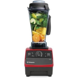Vitamix 5200 Blender, Professional-Grade Blender for Smoothies, Soups, Ice Cream and More, Stainless-Steel Blades, Self-Cleaning Kitchen Appliance, 64 Oz Container, Black(Red)
